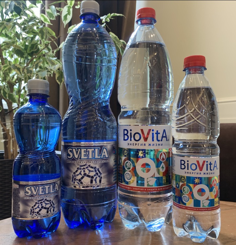 Единственная в мире, активированная антиоксидантами длительного действия - фуллеренами, минеральная вода «SVETLA»